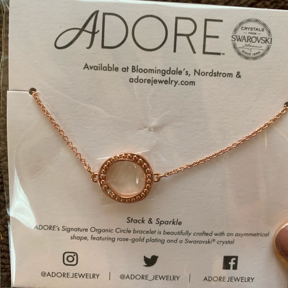Adore Signature Organic Circle beaded bracelet.